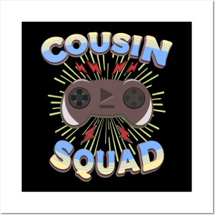 Cousin Squad Gaming Console Family Posters and Art